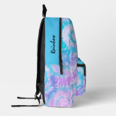 Lila blaue Gefärbte Krawatte gedruckter Backpack Bedruckter Rucksack (Links)