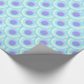 Lila blaue gemusterte Verpackung des Geschenkpapier (Ecke)