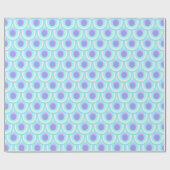 Lila blaue gemusterte Verpackung des Geschenkpapier (Flach)