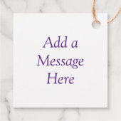 Lila, blaue, goldene und Aquamarine Wirbel Geschenkanhänger (Rückseite)