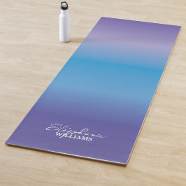 Lila-blaue Gradient-Yoga-Matte mit Individuelle Na Yogamatte