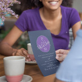 Lila Blaue Hochzeit Einladung