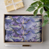 Lila Blaue Iris Dekupage Seidenpapier (Geschenk)