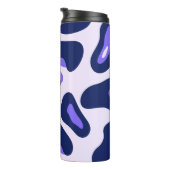 Lila blaue Leopardenfarbe Thermosbecher (Nach rechts gedreht)