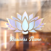 lila-blaue Lotus-Blume Fensteraufkleber (Blatt 2)