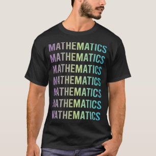 Lila Blaue Mathematik Mathe Maths T-Shirt