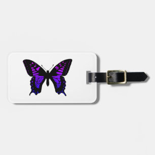 Lila Blaue Ombre Flügel Schmetterling Gepäckanhänger