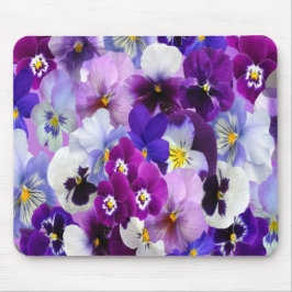 Lila-blaue Pansy-Blume Mousepad