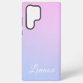 Lila blaue Pastell Monochrome Samsung Galaxy Hülle (Rückseite)