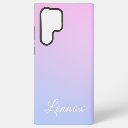 Lila blaue Pastell Monochrome Samsung Galaxy Hülle (Rückseite)