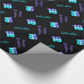 Lila blaue personalisiertes Verpackungs-Papier des Geschenkpapier (Ecke)