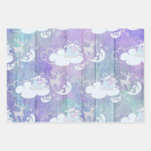 LILA BLAUE PINK FERIENWOHNUNGEN GESCHENKPAPIER SET (Vorderseite)