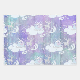 LILA BLAUE PINK FERIENWOHNUNGEN GESCHENKPAPIER SET