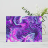 Lila, blaue, rosa Flüssigkeitsansammlungen (Stehend Vorderseite)