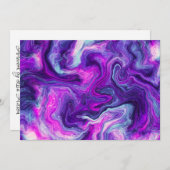 Lila, blaue, rosa Flüssigkeitsansammlungen (Vorne/Hinten)