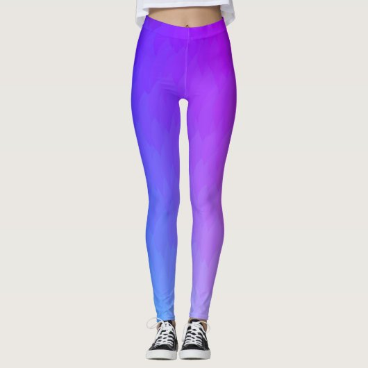 Lila, blaue, rosa Ober-Flammen-Leggings Leggings (Vorderseite)