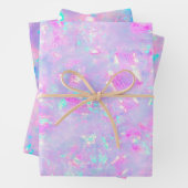 lila blaue Schattierungen Geschenkpapier Set (Beispiel)