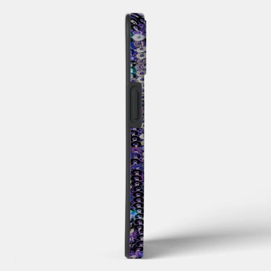Lila blaue Sequenzen | Funkmuster Case-Mate iPhone Hülle (Rückseite / Rechts)