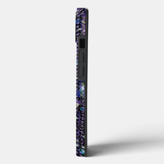 Lila blaue Sequenzen | Funkmuster Case-Mate iPhone Hülle (Rückseite / Links)