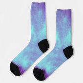 Lila-blaue Sturmwolke Socken (Linkes Detail)