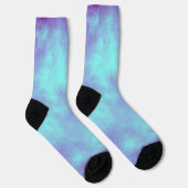 Lila-blaue Sturmwolke Socken (Rechts)