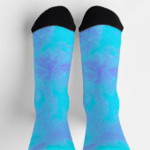 Lila Blaue Sturmwolken Socken (Oben)