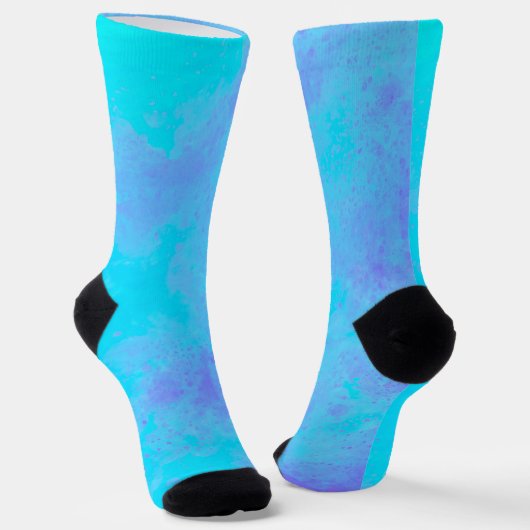 Lila Blaue Sturmwolken Socken (Gewinkelt)