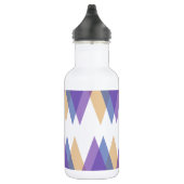 Lila, blaue und gelbe Dreiecke Edelstahlflasche (Rechts)