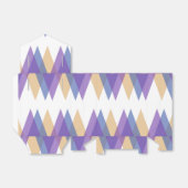 Lila, blaue und gelbe Dreiecke Geschenkschachtel (Ungefaltet)