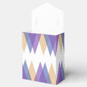 Lila, blaue und gelbe Dreiecke Geschenkschachtel (Geöffnet)