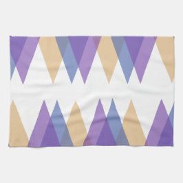 Lila, blaue und gelbe Dreiecke Geschirrtuch
