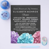 Lila, blaue und rosa Hydrangea-Skateboard Floristi Flyer (Einzeln)