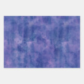 Lila blaue violette Wasserfarbenabstraktion Geschenkpapier Set (Vorderseite 2)