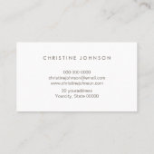 lila blaue Wasserfarbe Visitenkarte (Rückseite)