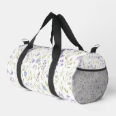 Lila Blaue Wildblume Duffle Bag (Rechte Ecke)