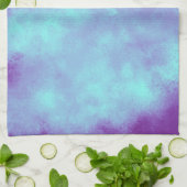 Lila & blaue Wolkenwirkung Teetuch Geschirrtuch (Gefaltet)