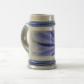 lila-blaue Zichorie Bierglas (Vorderseite Links)