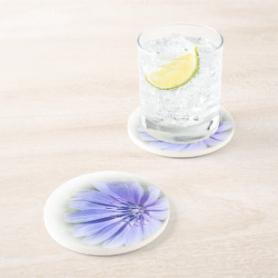 lila-blaue Zichorie Getränkeuntersetzer