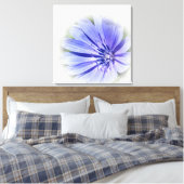 lila-blaue Zichorie Leinwanddruck (Insitu (Schlafzimmer))