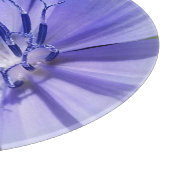 lila-blaue Zichorie Schneidebrett (Ecke)