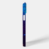 Lila BLAUENSCHALTFLÄCHE IN GOLDGLITZERN Case-Mate iPhone Hülle (Rückseite / Rechts)