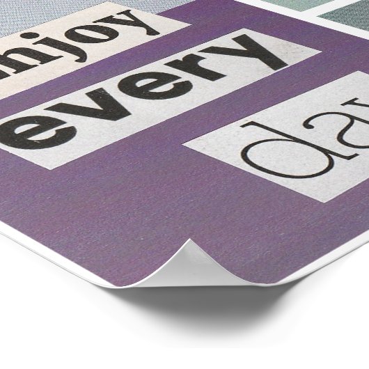 Lila- & Blauer Ermutigungspaket Poster (Ecke)