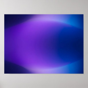 Lila-blauer Farbverlauf abstrakter Poster