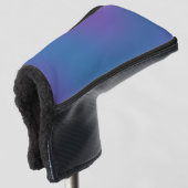 Lila Blauer Farbverlauf Golf Headcover (3/4 Vorderseite)