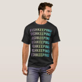 Lila Blauer Fischfang Behaltend Fisch T-Shirt (Vorne ganz)