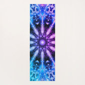 Lila blauer Mandala Yogamatte (Rückseite)