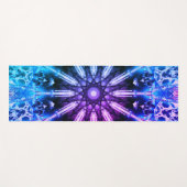 Lila blauer Mandala Yogamatte (Vorderseite (Horizontal))