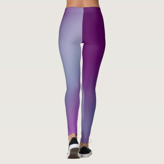 Lila blauer Mondlicht-Omereffekt Leggings (Rückseite)