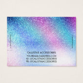 Lila Blauer Nebel Galaxie Glitzer Bracelet Display (Rückseite)