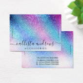 Lila Blauer Nebel Galaxie Glitzer Bracelet Display (Schreibtisch)